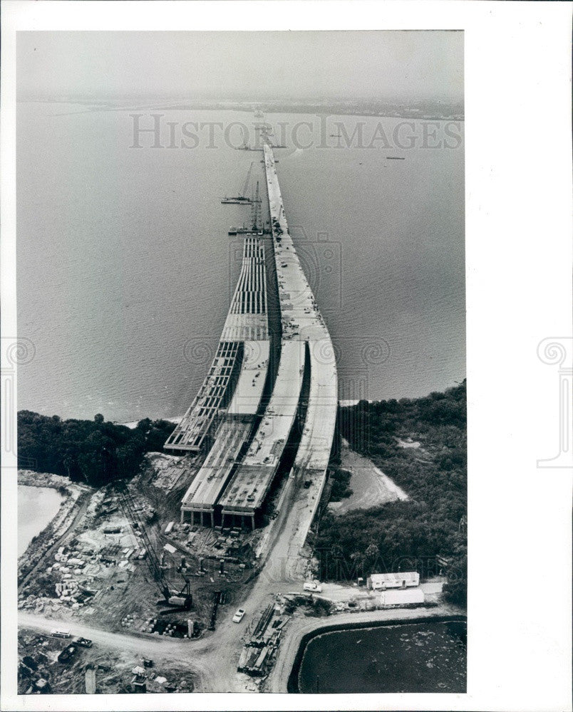 1992 Pinellas County, Florida Bayside Bridge Construction Press Photo - Historic Images