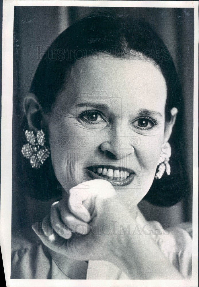 1978 Fashion Designer Gloria Vanderbilt Press Photo - Historic Images