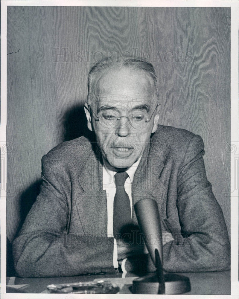 1955 President Eisenhower's Heart Consultant Dr. Paul Dudley White Press Photo - Historic Images