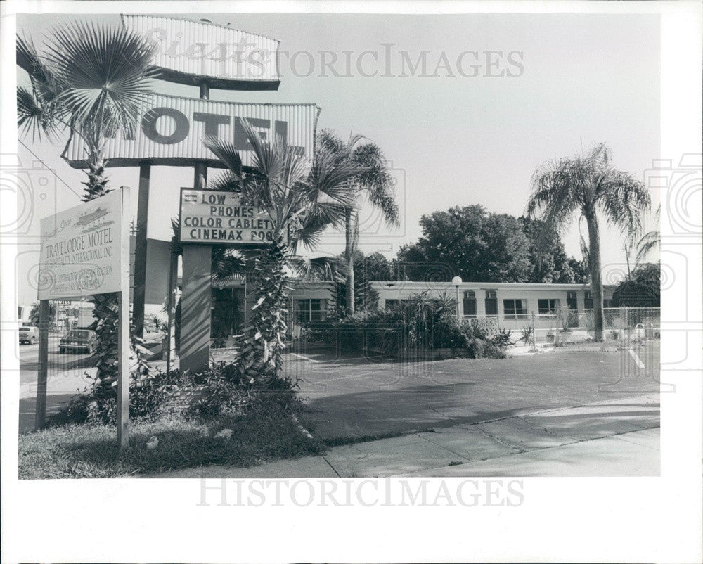 1989 St. Petersburg Florida Siesta Motel Press Photo - Historic Images