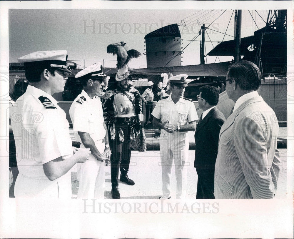 1974 Bradenton FL Port Manatee French Naval Patrol Boat Croix du Sud Press Photo - Historic Images