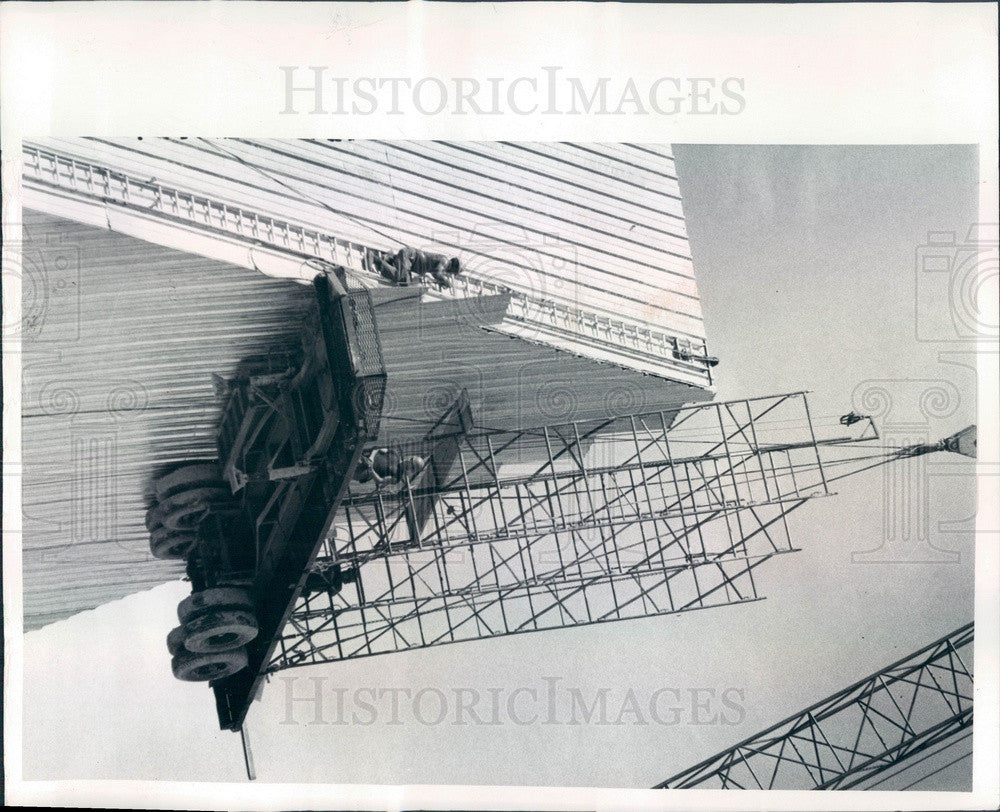 1973 Bradenton, Florida Port Manatee Cement Plant Construction Press Photo - Historic Images