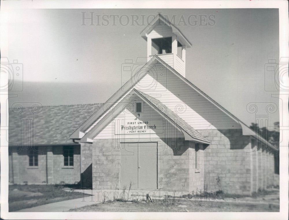 1960 Port Richey, Florida First United Presbyterian Church Press Photo - Historic Images