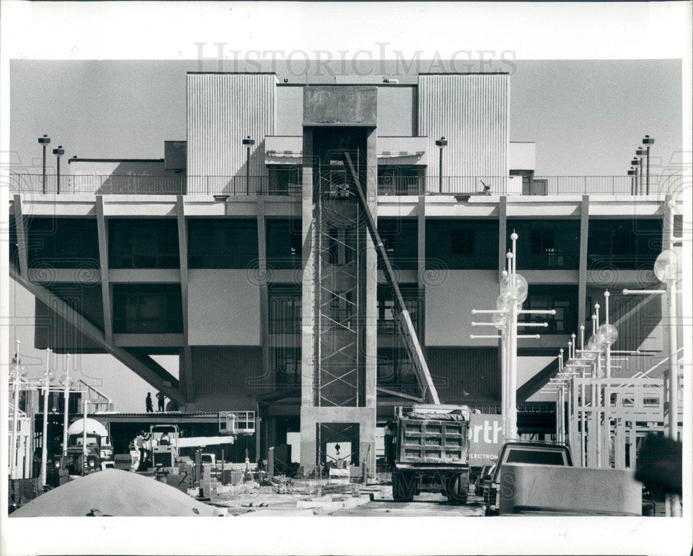 1987 St Petersburg, Florida Municipal Pier Construction Press Photo - Historic Images