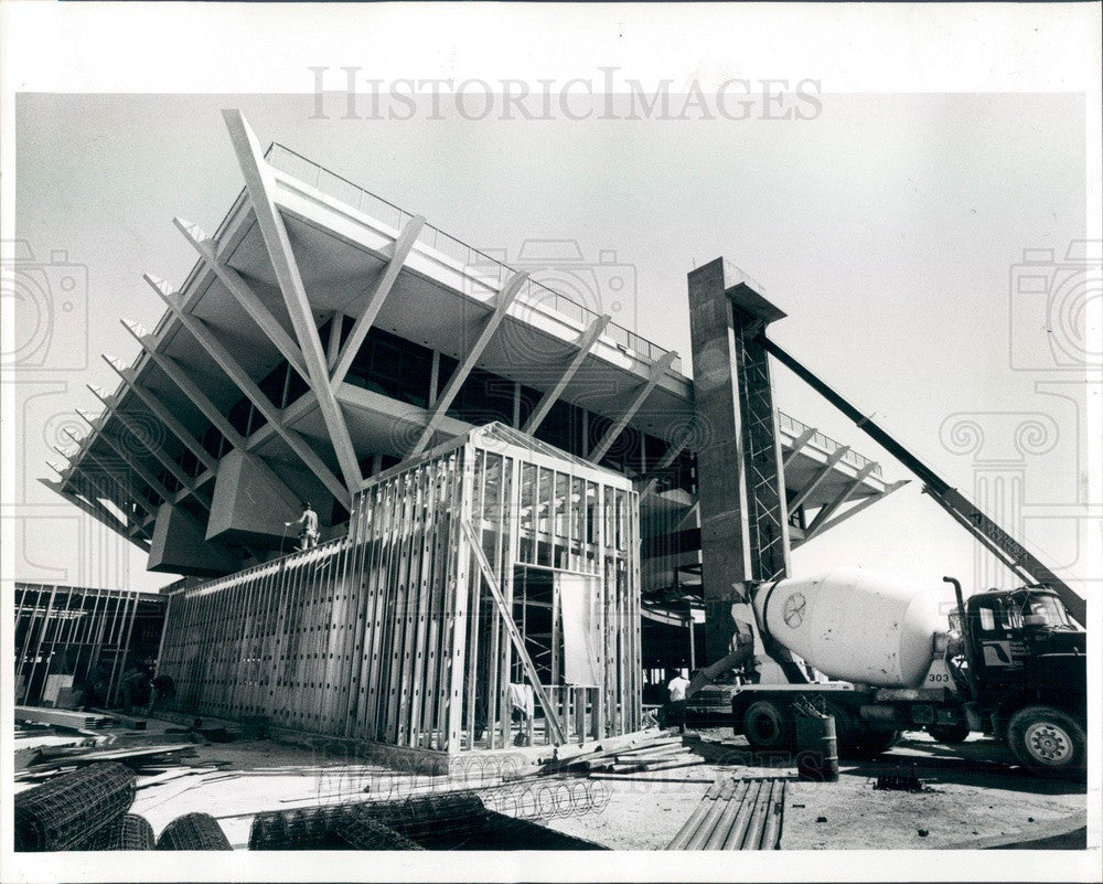 1987 St Petersburg, Florida Municipal Pier Construction Press Photo - Historic Images