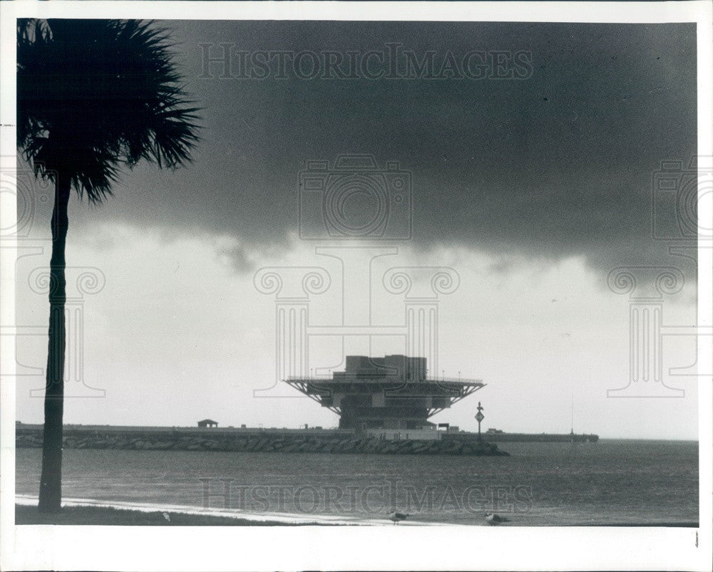 1987 St Petersburg, Florida Municipal Pier Under Construction Press Photo - Historic Images