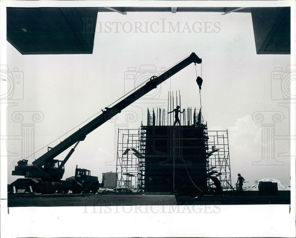 1987 St Petersburg, Florida Municipal Pier Construction Press Photo - Historic Images