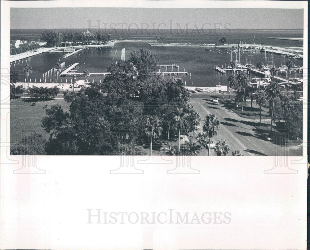 1962 St. Petersburg FL Central Yacht Basin Construction Aerial View Press Photo - Historic Images