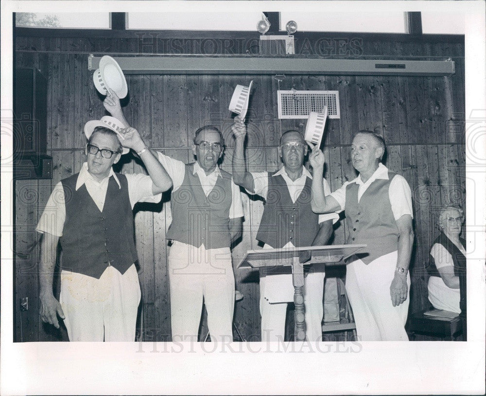 1980 Brooksville, Florida Clover Leaf Barbershop Quartet Press Photo - Historic Images