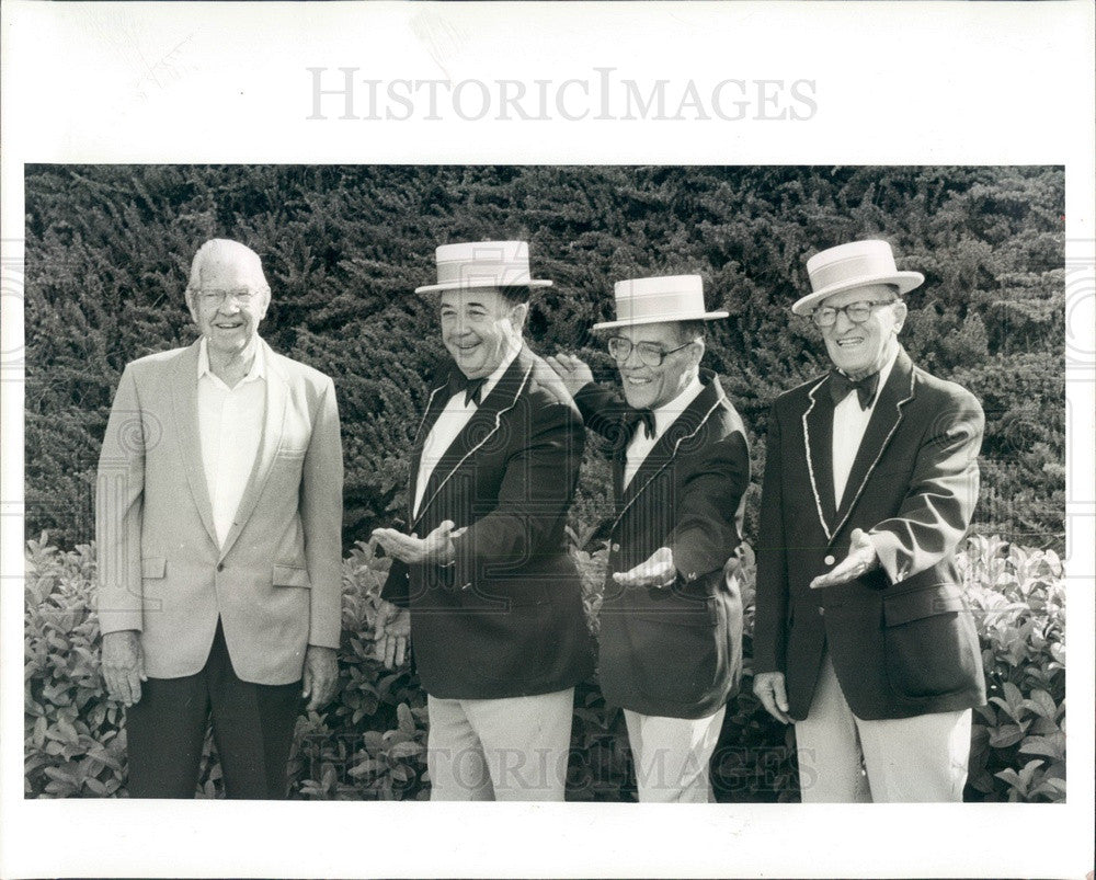 1985 Clearwater, Florida Springtime Chorus Barbershop Quartet Press Photo - Historic Images