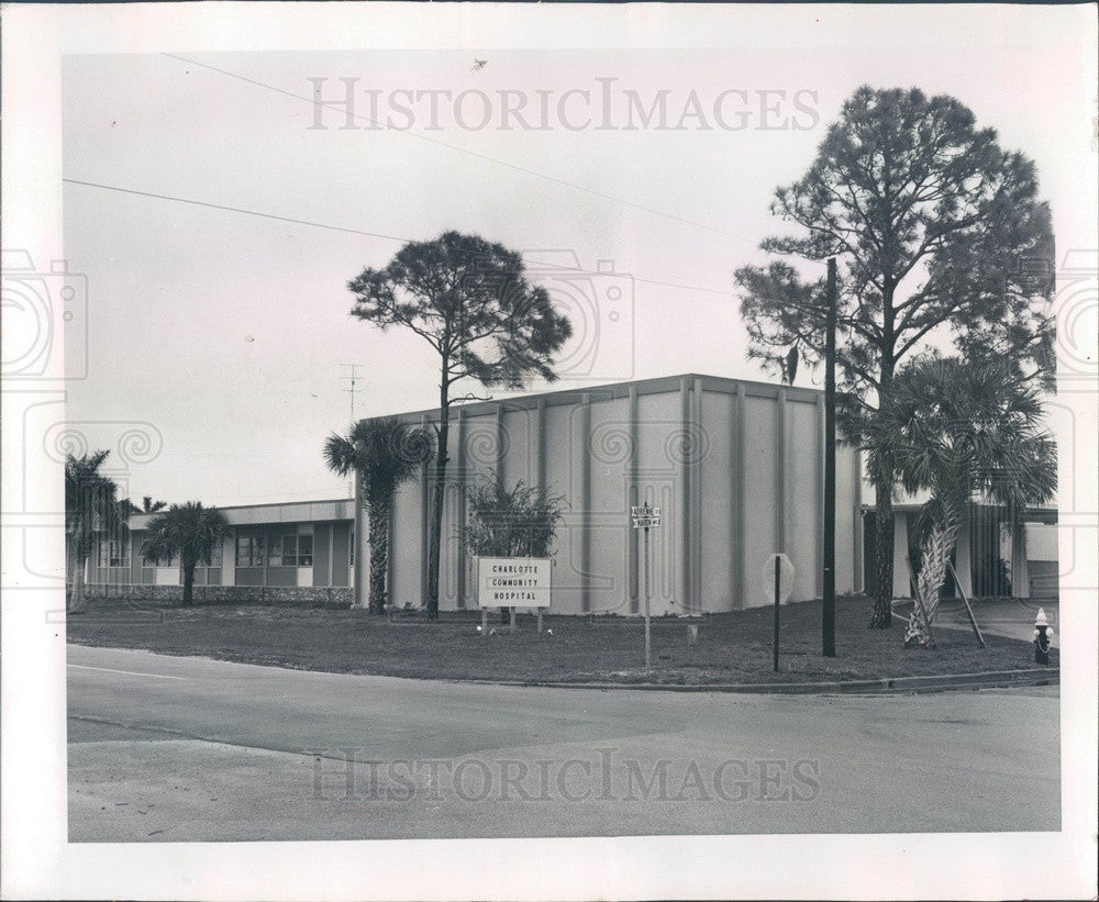 1964 Punta Gorda, Florida Charlotte Community Hospital Press Photo - Historic Images