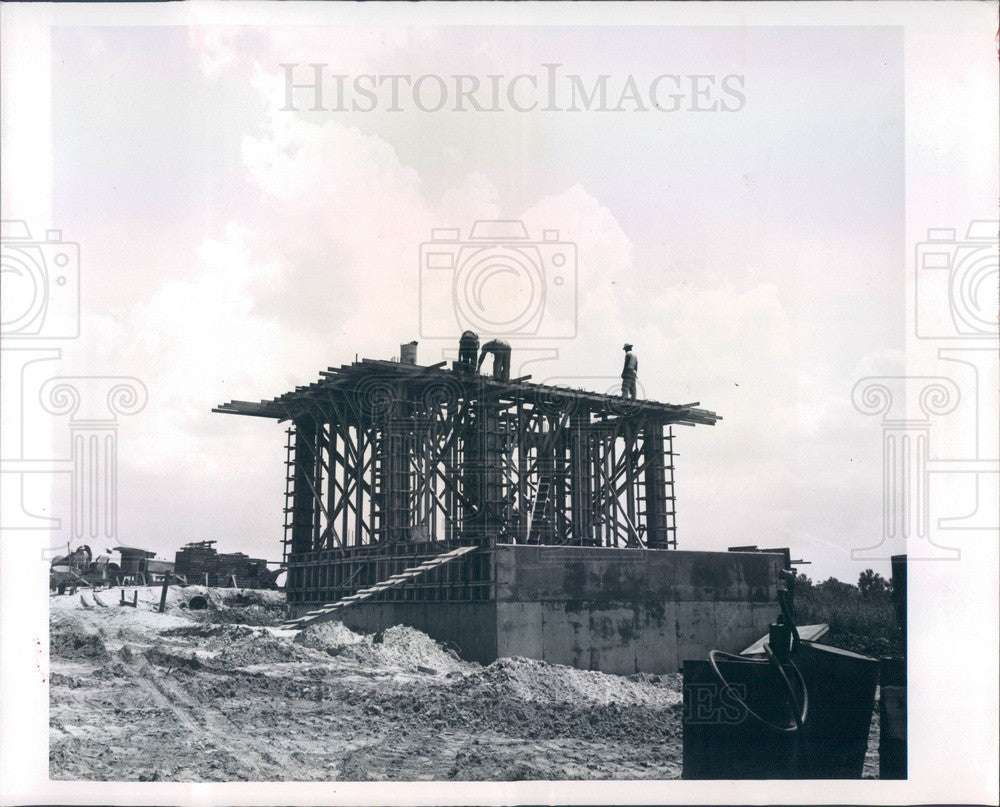 1964 Punta Gorda, Florida Water System Expansion Construction Press Photo - Historic Images