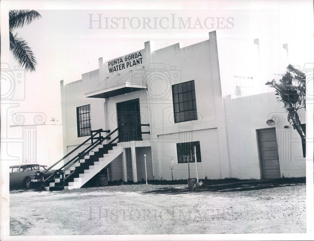 1964 Punta Gorda, Florida Old Water Plant Press Photo - Historic Images