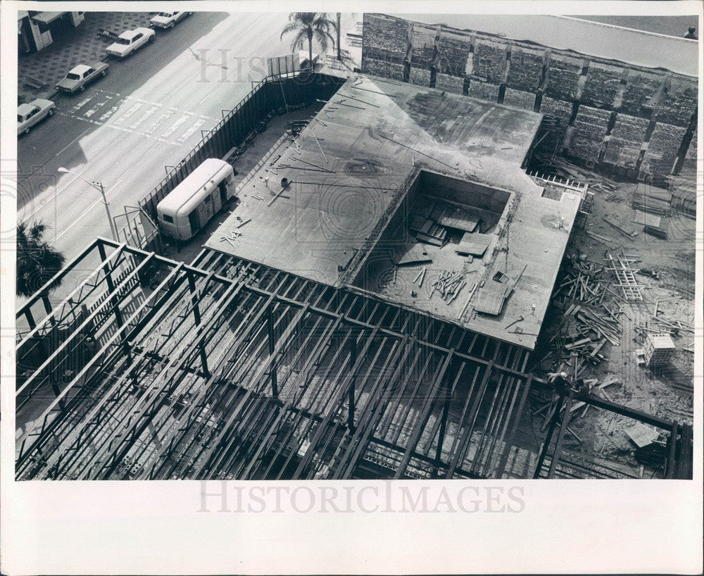 1965 St Petersburg, FL Princess Martha Hotel Addition Construction Press Photo - Historic Images