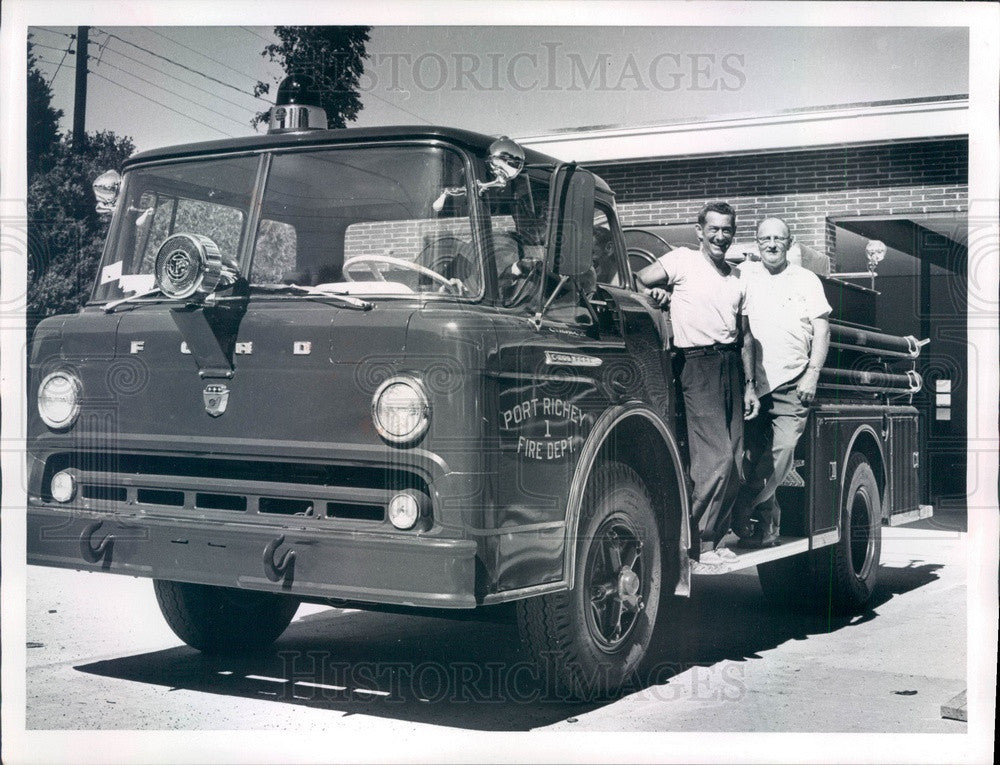 Undated Port Richey, Florida New Fire Truck Press Photo - Historic Images