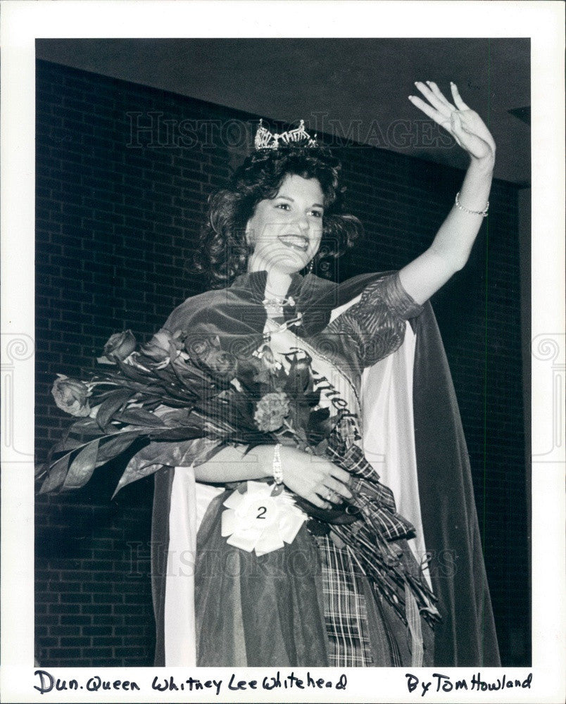 1985 Miss Dunedin, Florida Whitney Whitehead Press Photo - Historic Images