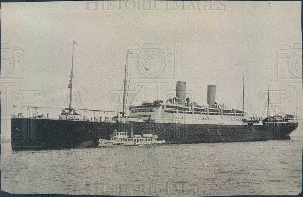 Undated US Steamship Cleveland Press Photo - Historic Images