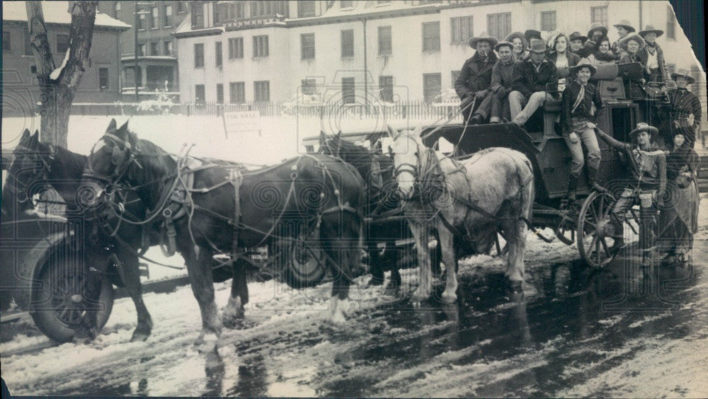 1931 Denver, Colorado Stagecoach Press Photo - Historic Images