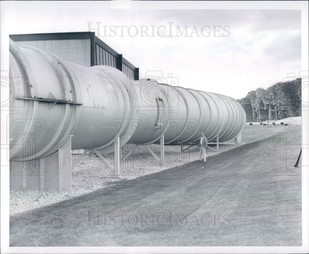 1957 Ann Arbor, MI University of Michigan Low Speed Wind Tunnel Press Photo - Historic Images