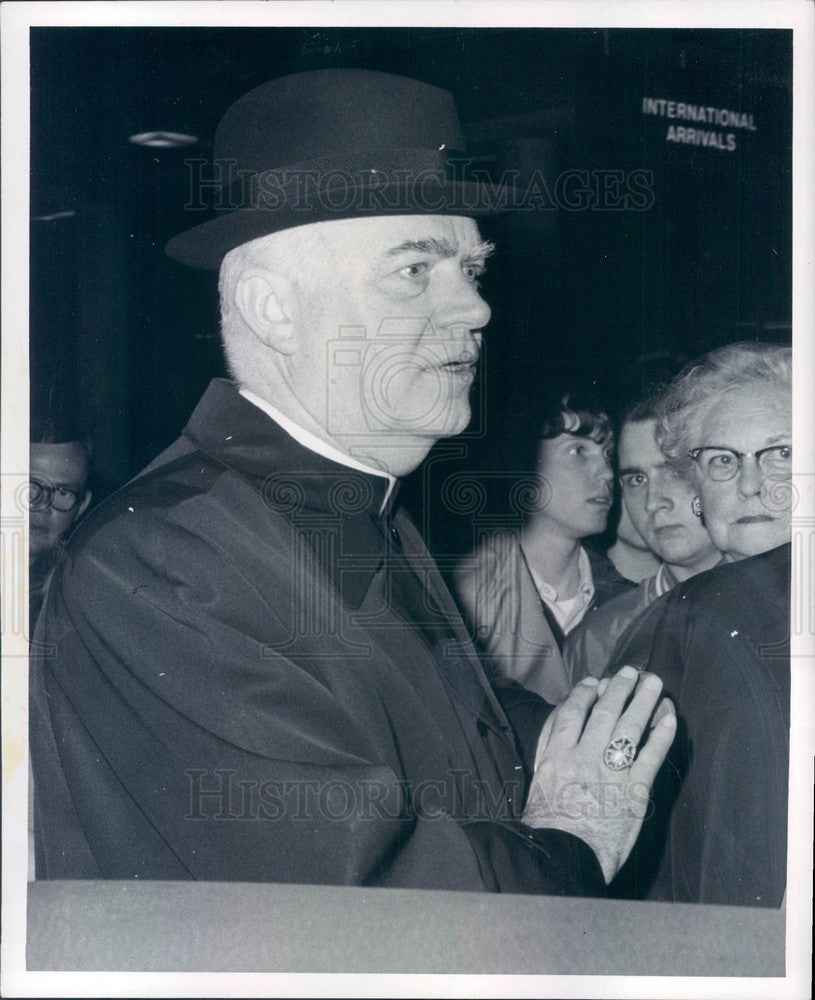 1969 Detroit, Michigan Archbishop John Cardinal Dearden Press Photo - Historic Images