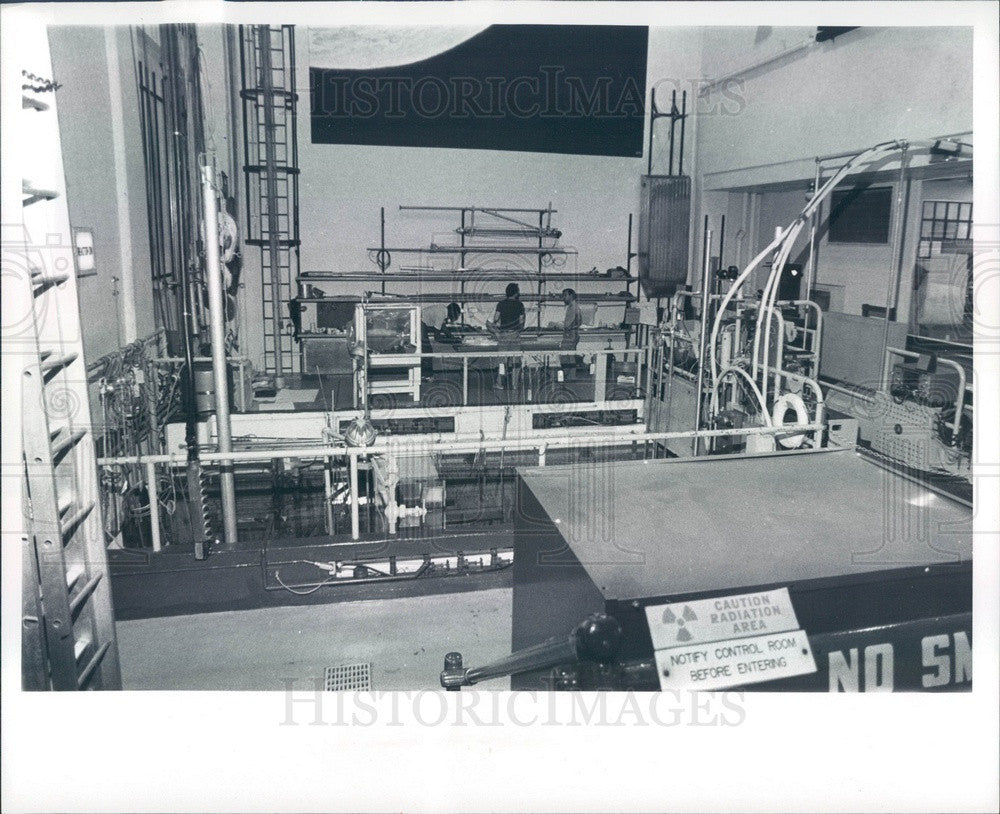 1979 Ann Arbor, MI University of Michigan Ford Nuclear Reactor Press Photo - Historic Images