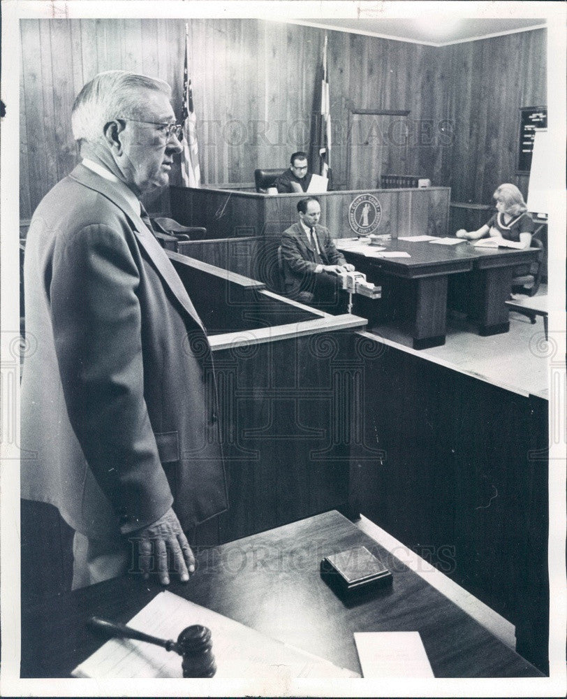 1971 Aurora, Colorado Police Chief Spencer Garrett Press Photo - Historic Images