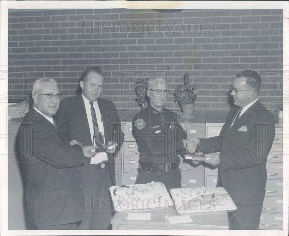 1967 Aurora, Colorado Police Chief Spencer Garrett, Claude Smith Press Photo - Historic Images