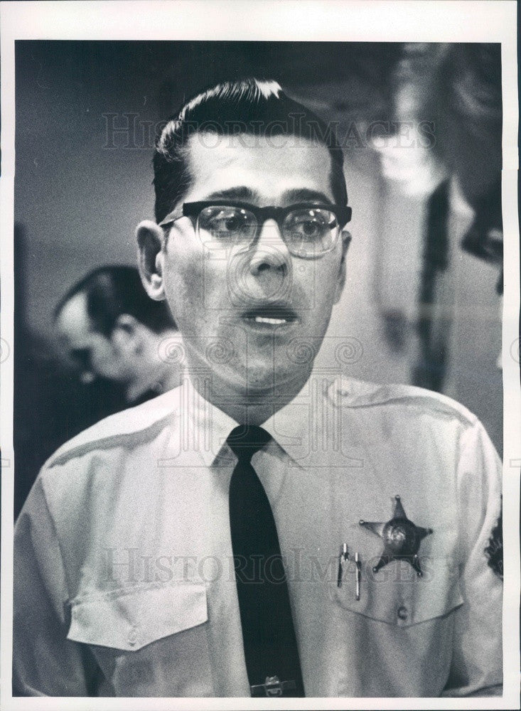 1969 Chicago, Illinois Oak Forest Police Chief Leonard Zielinski Press Photo - Historic Images