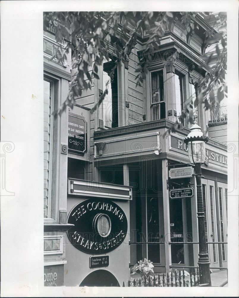 1974 San Francisco, CA Vintage Buildings in Cow Hollow Vignette Press Photo - Historic Images