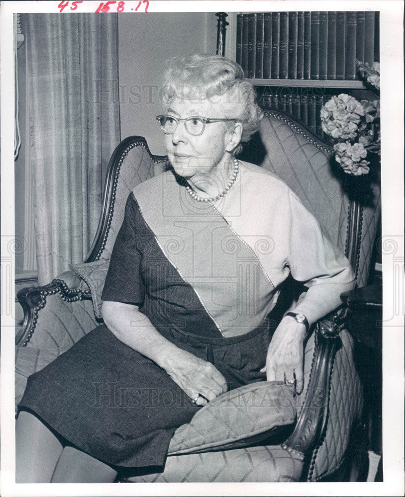 1964 Denver, Colorado Old Guard Society Member Mrs. George Garrey Press Photo - Historic Images