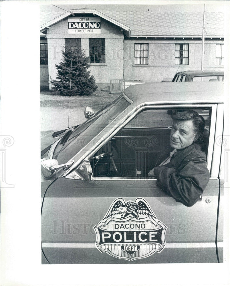 1983 Dacono, Colorado Police Chief Ted Kozanecki Press Photo - Historic Images