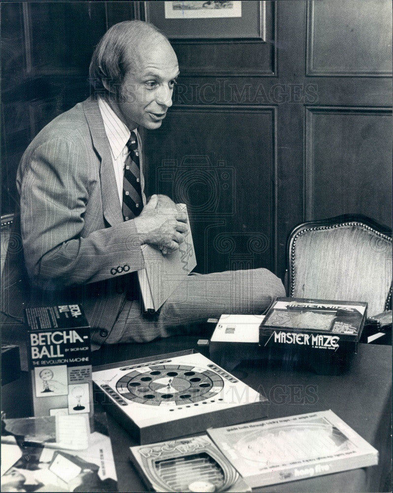 1979 Denver, Colorado Game Inventor &amp; Lawyer Sandy Kraemer Press Photo - Historic Images