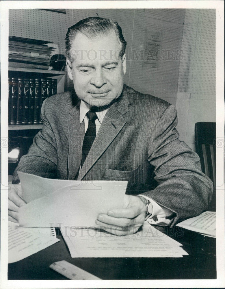 Ron Cothran 1964 ABC News Anchorman Ron Cochran Press Photo - Historic Images