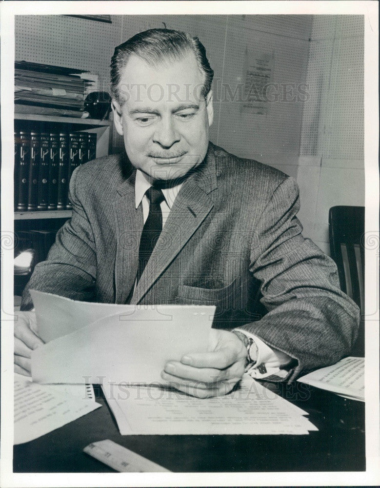 1964 ABC News Anchorman Ron Cochran Press Photo - Historic Images