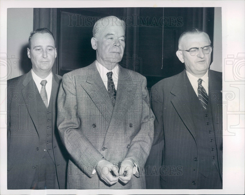 1955 New York, First Deputy Fire Commissioner James Moran Press Photo - Historic Images