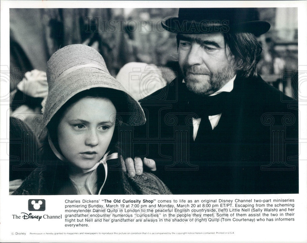 1995 Actor Sally Walsh/Tom Courtenay Disney&#39;s The Old Curiosity Shop Press Photo - Historic Images