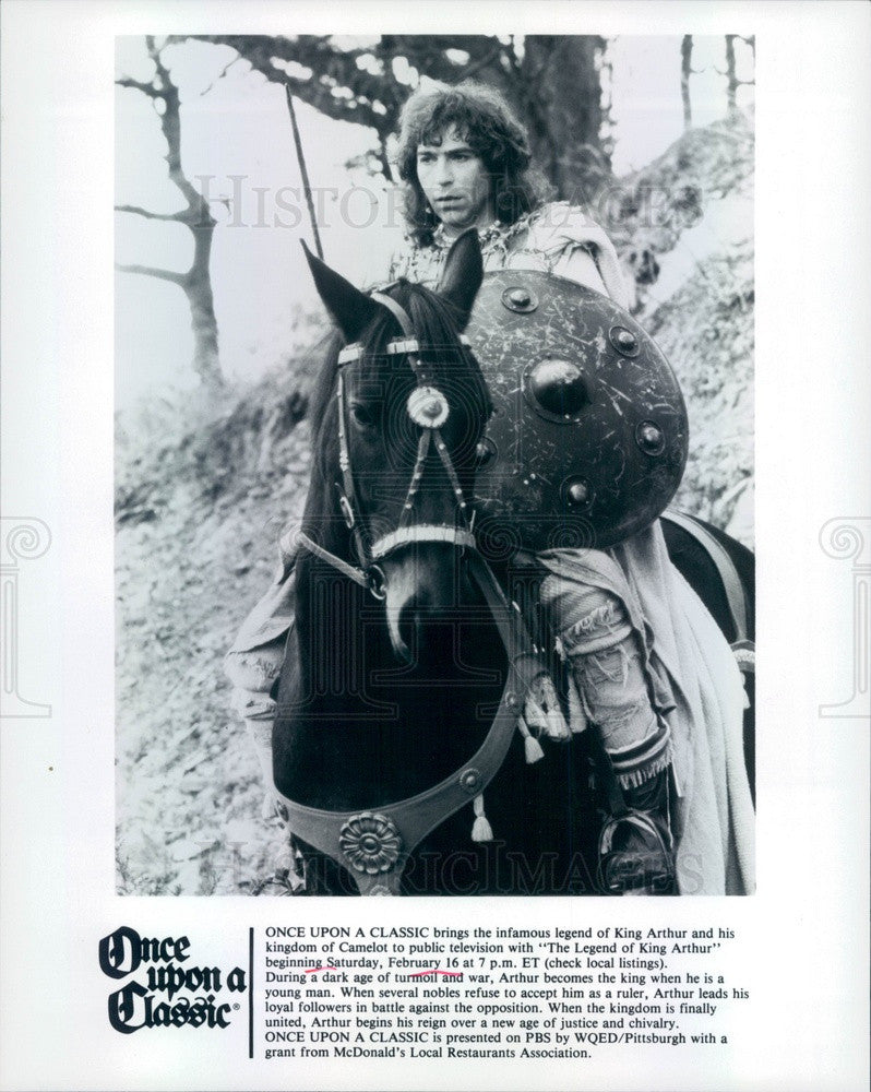 1980 PBS Once Upon a Classic's The Legend of King Arthur Press Photo - Historic Images