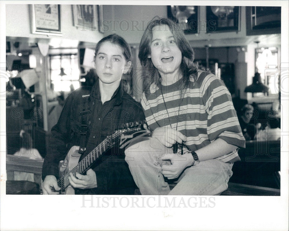 1992 Musicians Danny Cooksey & Thomas McRocklin Band Bad 4 Good Press Photo - Historic Images