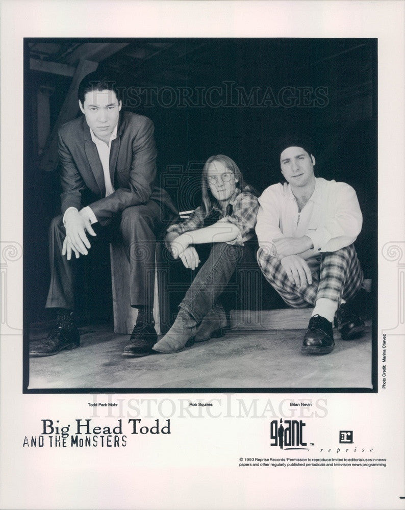 1994 American Rock Band Bighead Todd &amp; the Monsters Press Photo - Historic Images
