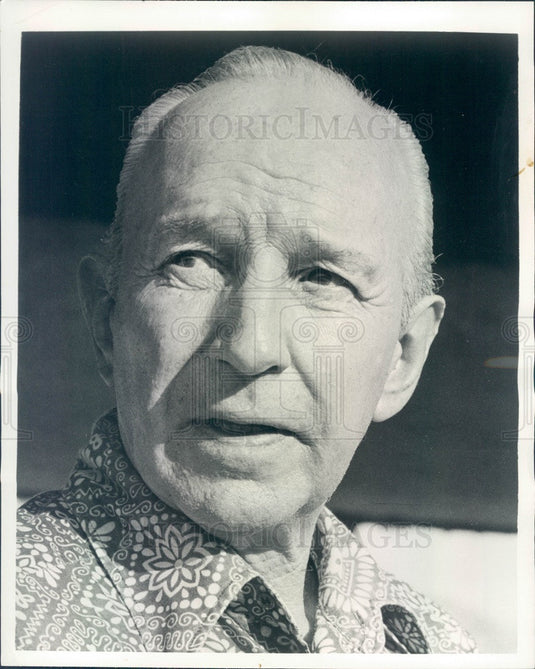 1973 American Hollwyood Actor Lloyd Nolan TV Show The FBI Press Photo - Historic Images