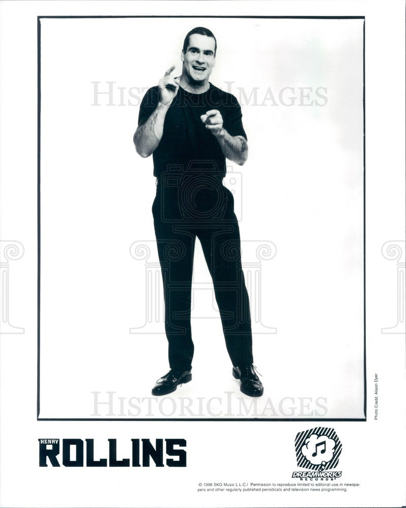 1998 American Writer/Actor/Singer/Songwriter Henry Rollins Press Photo - Historic Images