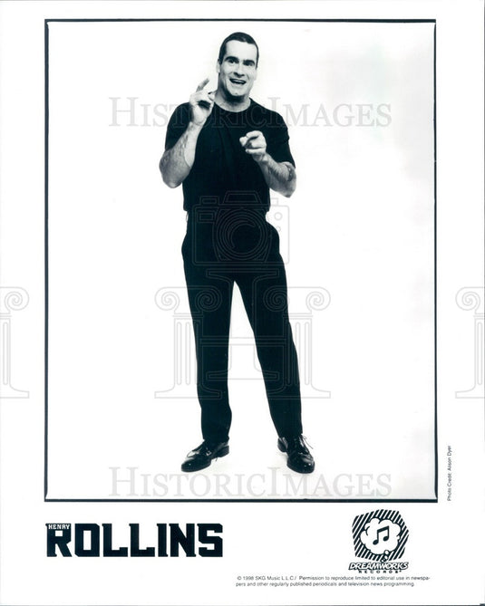 1998 American Writer/Actor/Singer/Songwriter Henry Rollins Press Photo - Historic Images