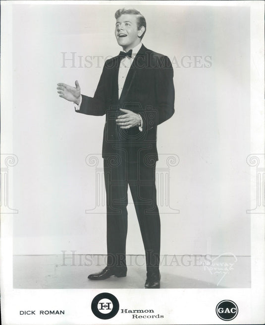 1962 Singer Dick Roman Press Photo - Historic Images