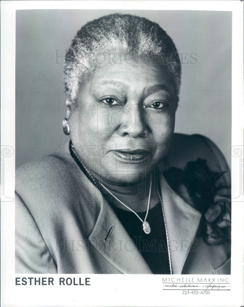 1990 American Hollywood Actress Esther Rolle Press Photo - Historic Images