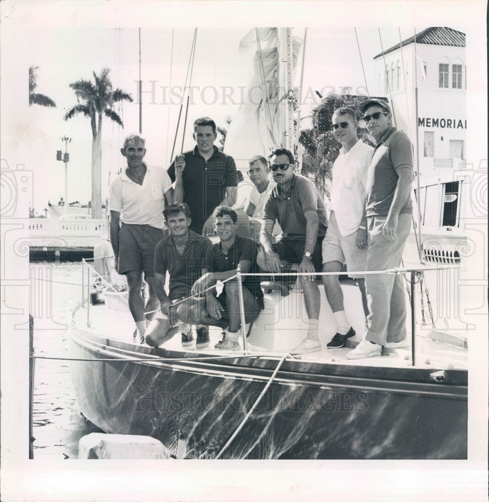 1963 St Petersburg, Florida Ocean Racing Assn Winners of Boat Sabre Press Photo - Historic Images