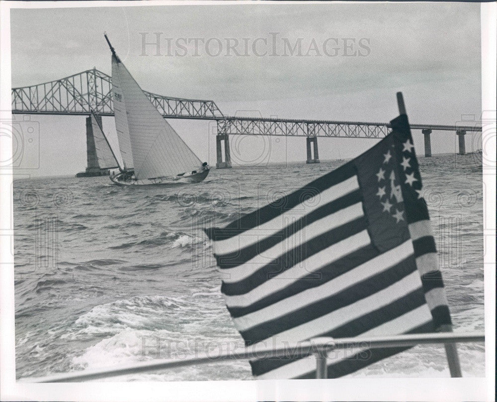 1964 St Petersburg, Florida Racing Boat Ondine Press Photo - Historic Images