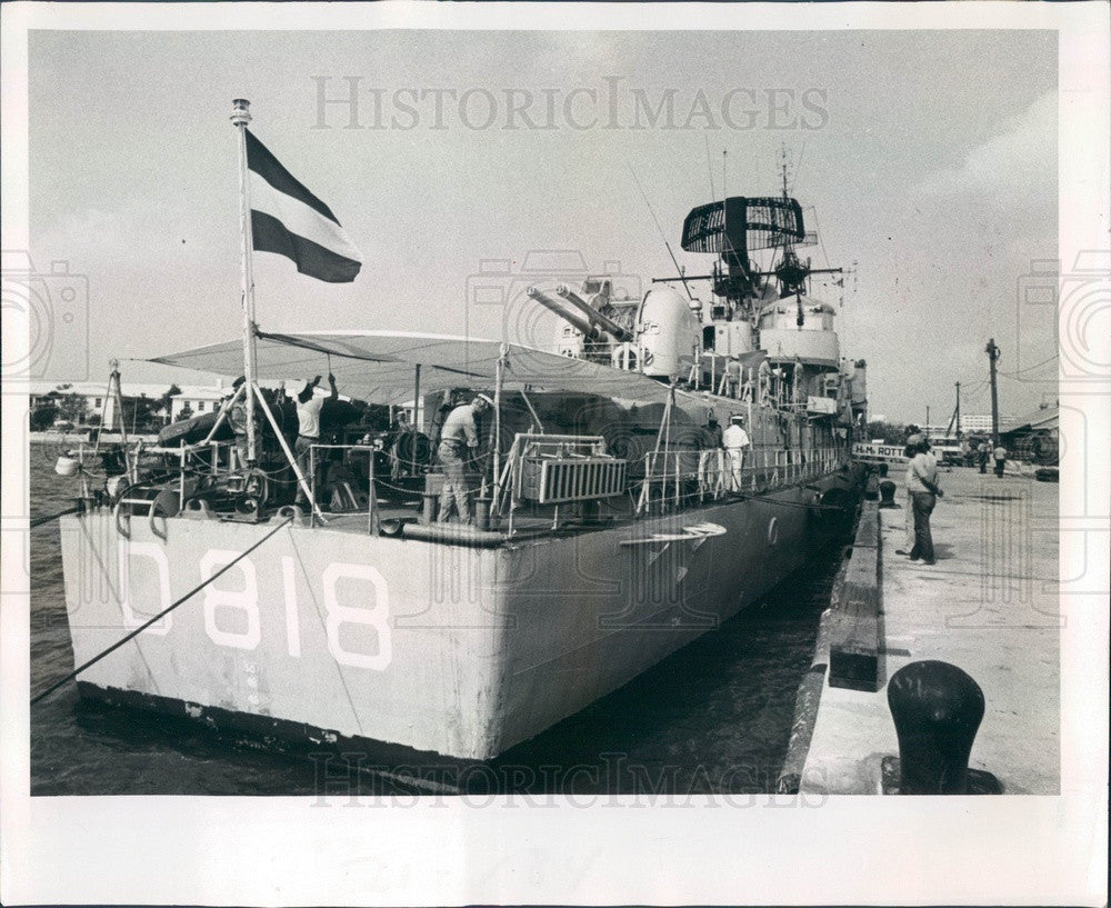 1981 Dutch Navy Ship Rotterdam in St Petersburg, Florida Press Photo - Historic Images