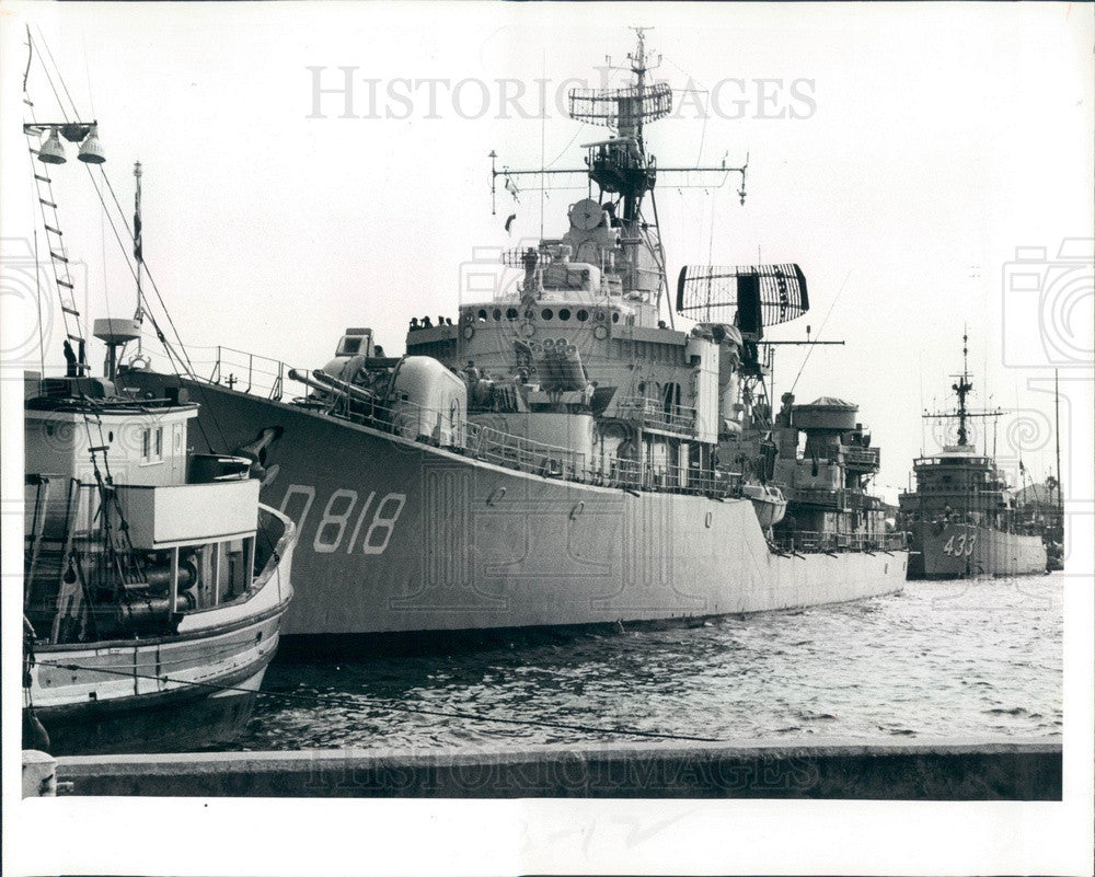 1981 Dutch Navy Ship Rotterdam in St Petersburg, Florida Press Photo - Historic Images