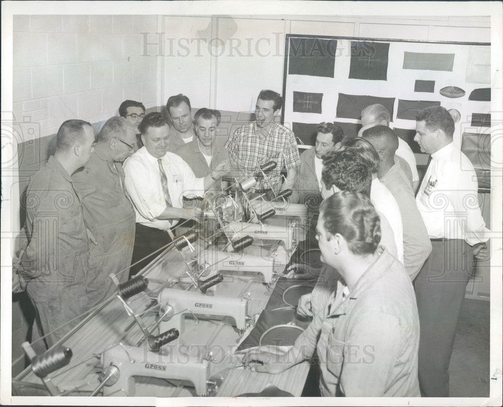 1966 Utica, Michigan Ford Motor Co Sewing Machine Repairman Class Press Photo - Historic Images