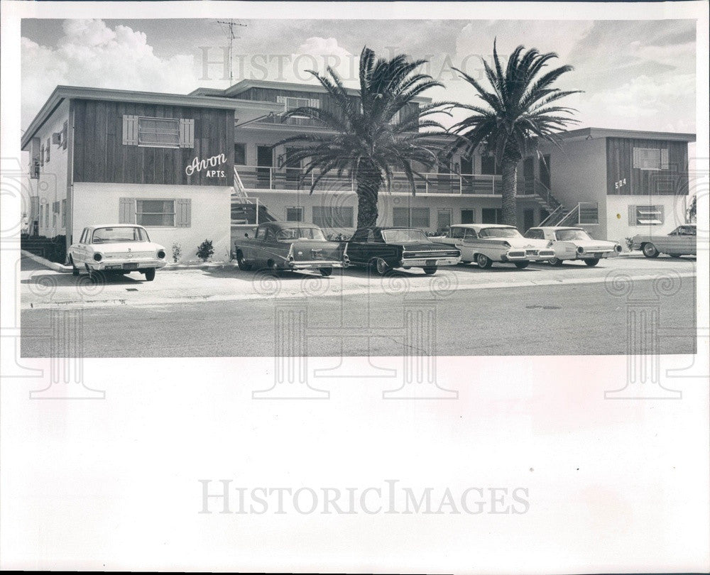 1965 St Petersburg Beach, Florida Avon Apartments Press Photo - Historic Images